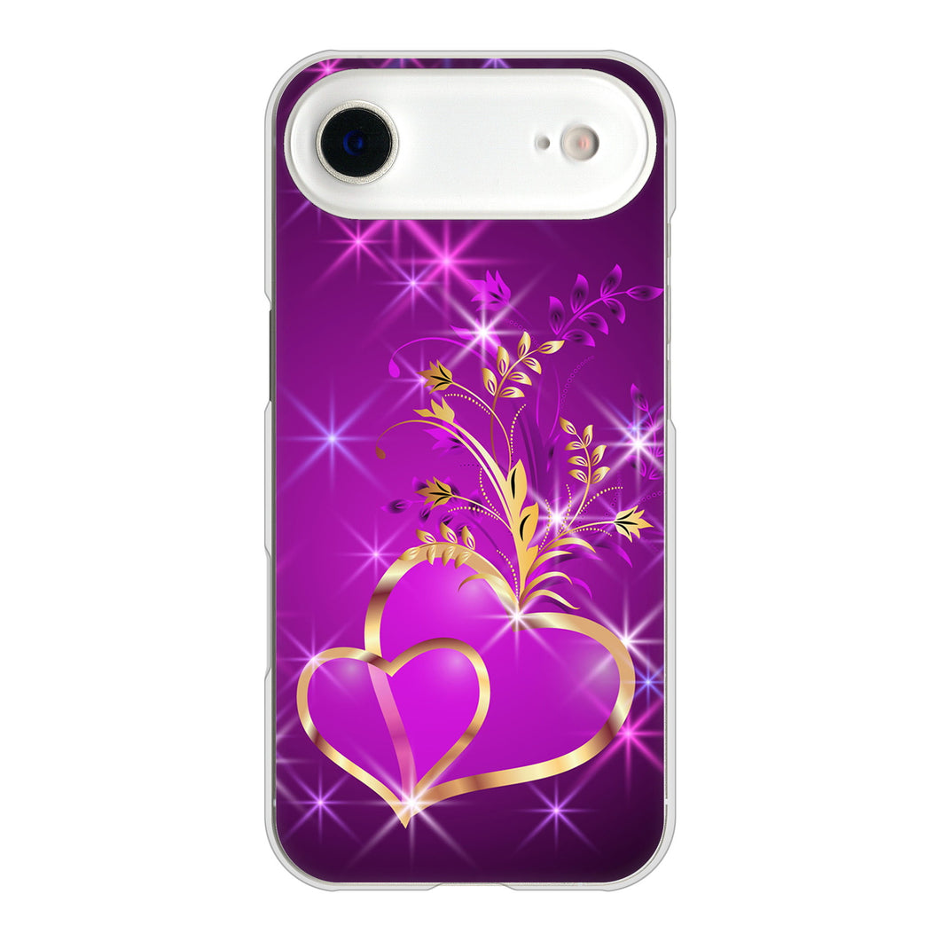 iPhone Air 高画質仕上げ 背面印刷 ハードケースきらめきハート