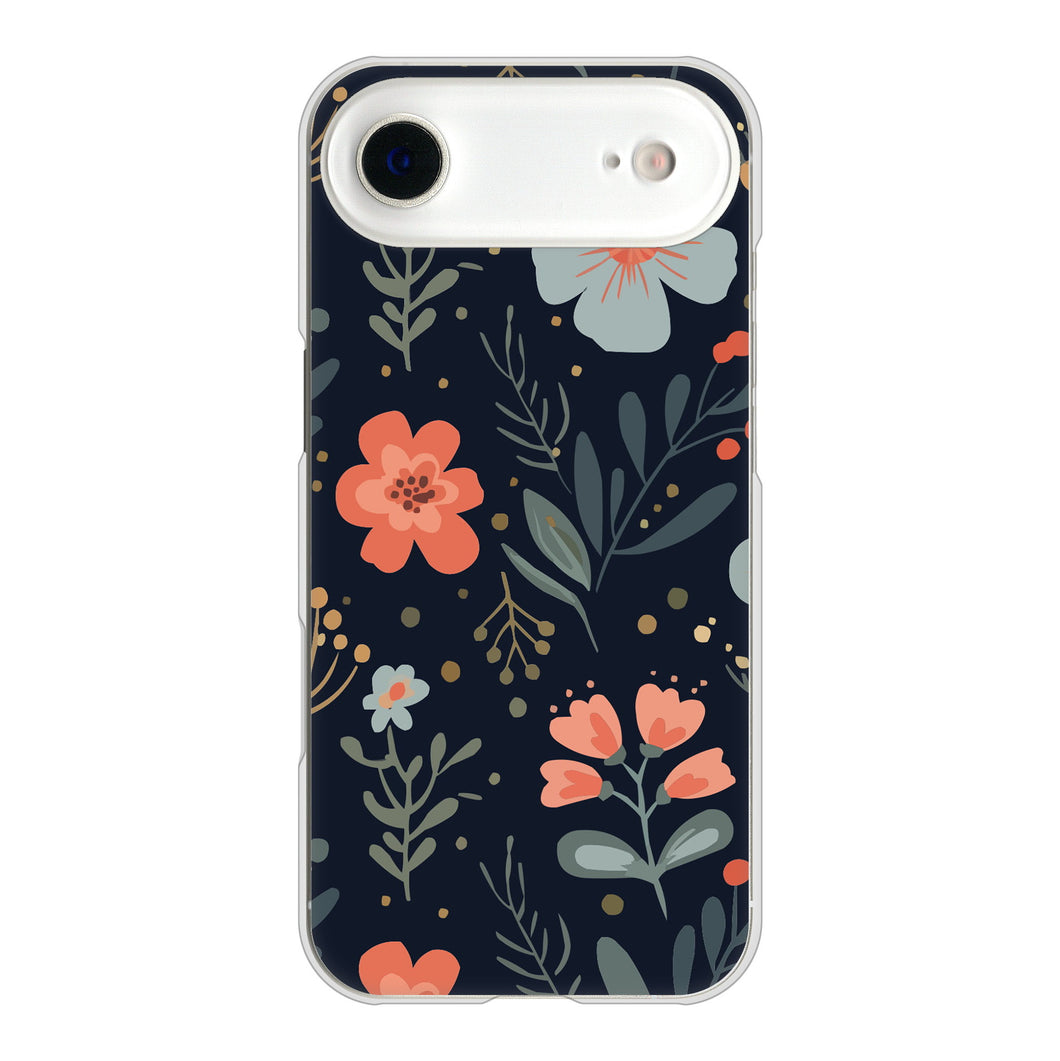 iPhone Air 高画質仕上げ 背面印刷 ハードケース北欧風花柄