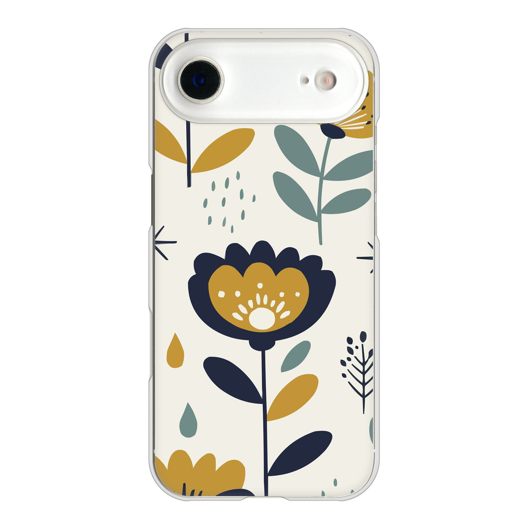 iPhone Air 高画質仕上げ 背面印刷 ハードケース北欧風花柄