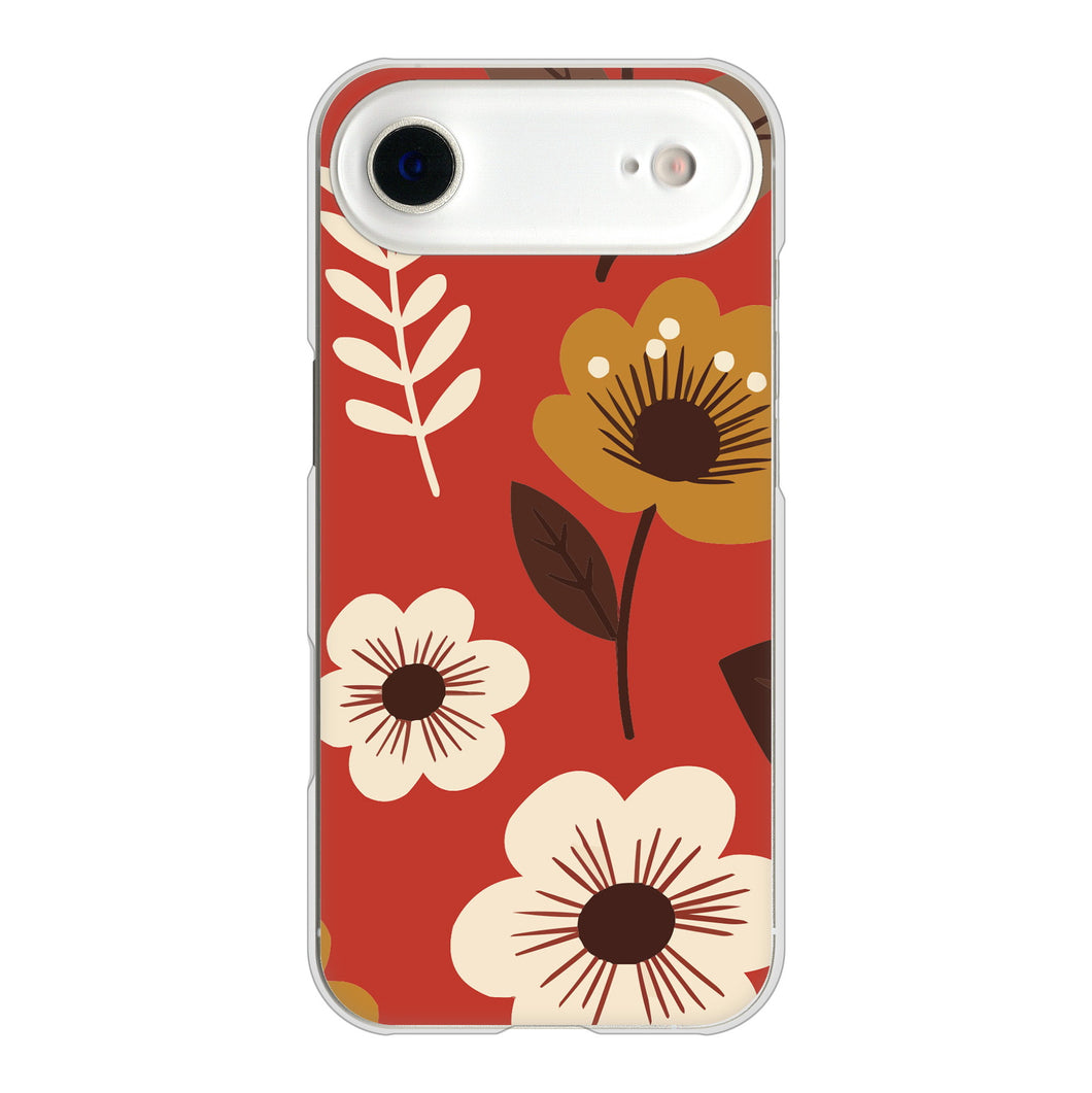 iPhone Air 高画質仕上げ 背面印刷 ハードケース北欧風花柄