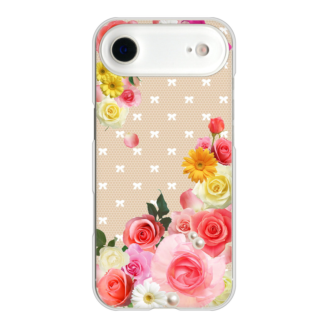 iPhone Air 高画質仕上げ 背面印刷 ハードケースロマンチックなバラ