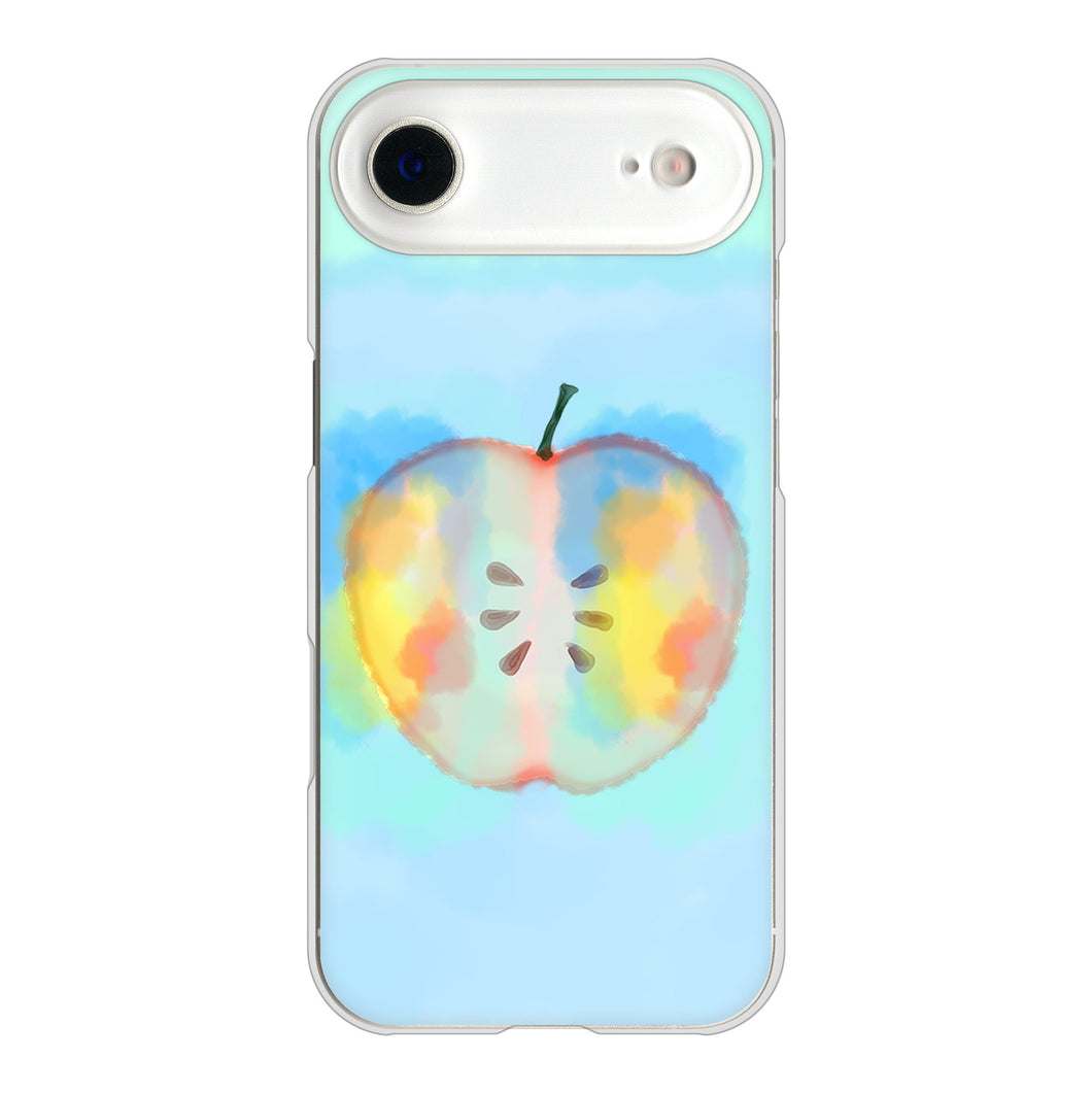 iPhone Air 高画質仕上げ 背面印刷 ハードケース 【YJ181 りんご 水彩181】