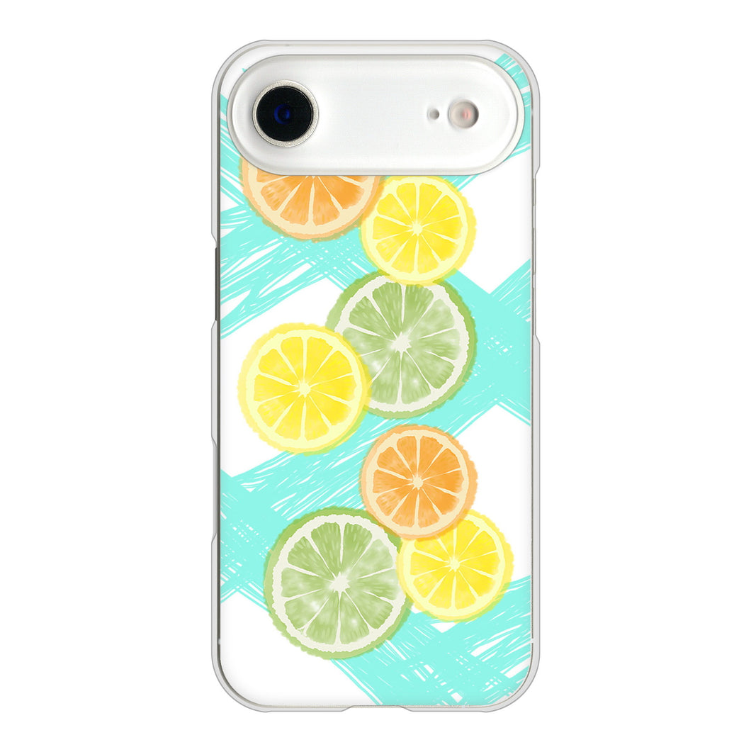 iPhone Air 高画質仕上げ 背面印刷 ハードケース 【YJ183 オレンジライム】