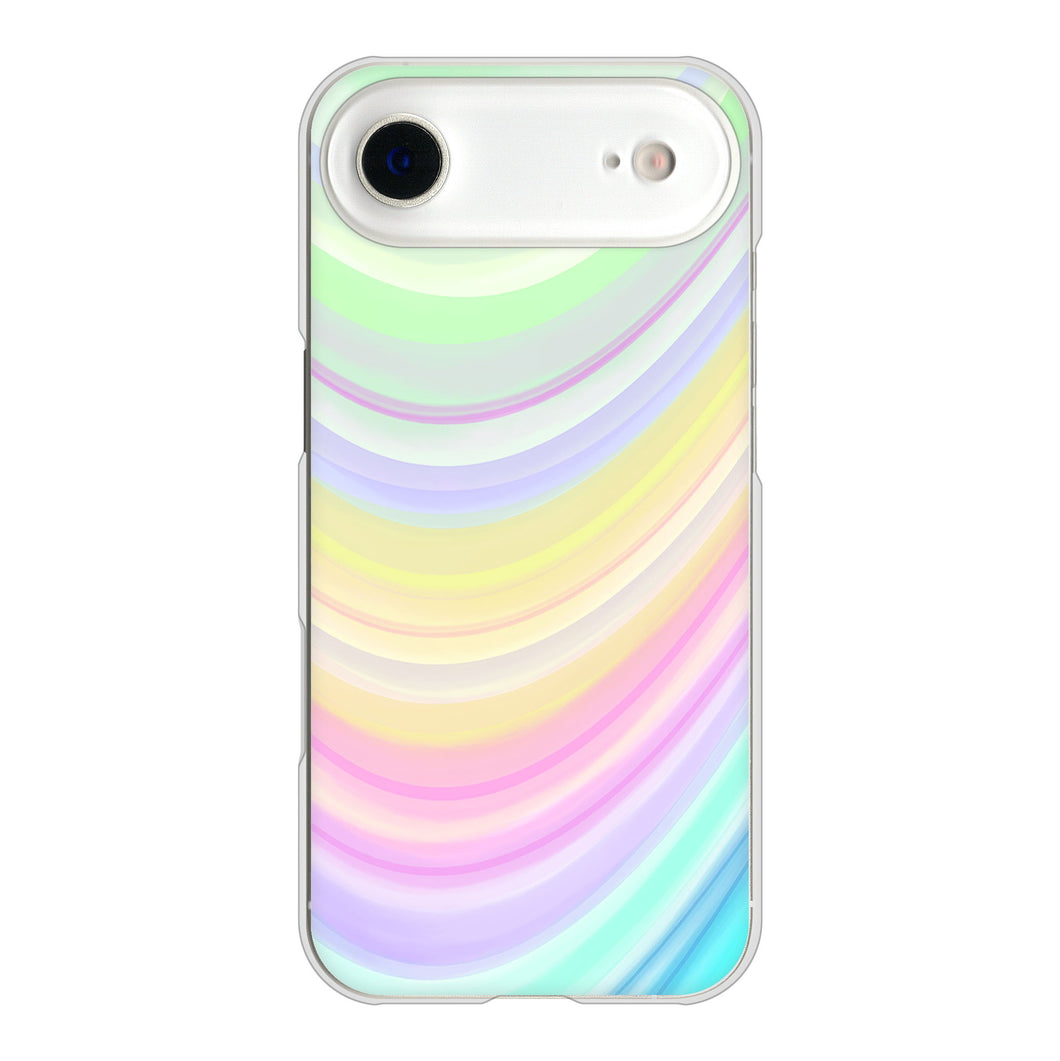 iPhone Air 高画質仕上げ 背面印刷 ハードケースレインボー