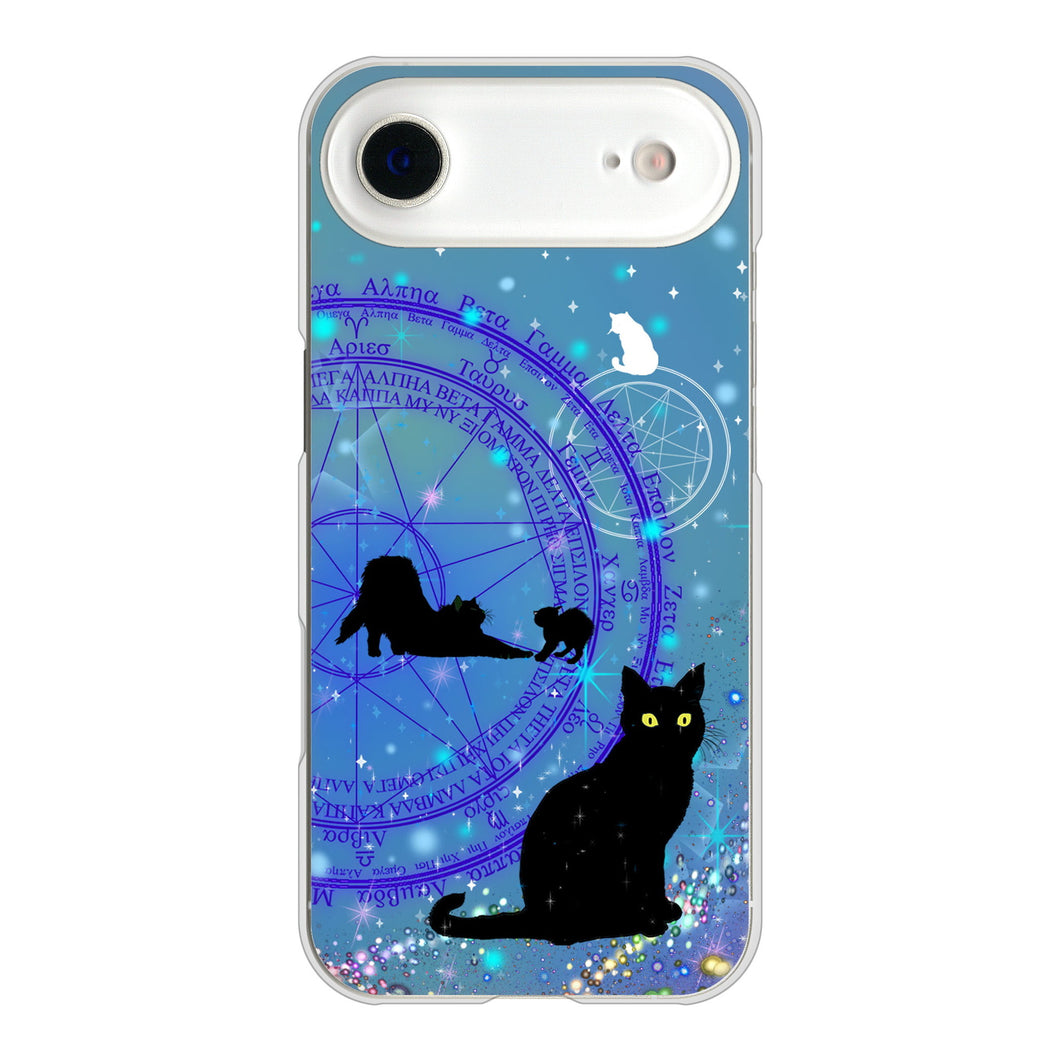 iPhone Air 高画質仕上げ 背面印刷 ハードケース魔法陣猫