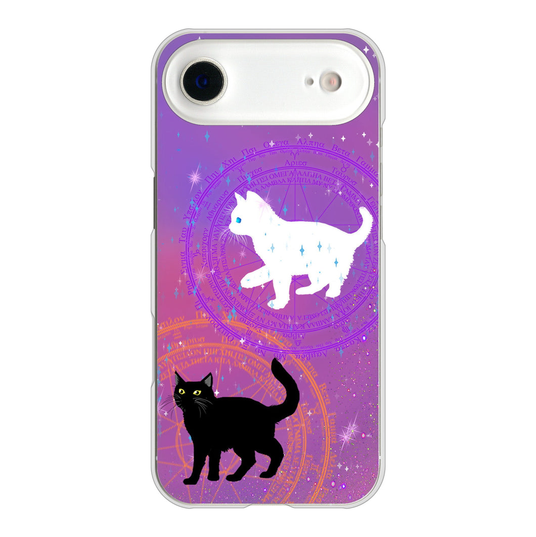 iPhone Air 高画質仕上げ 背面印刷 ハードケース魔法陣猫