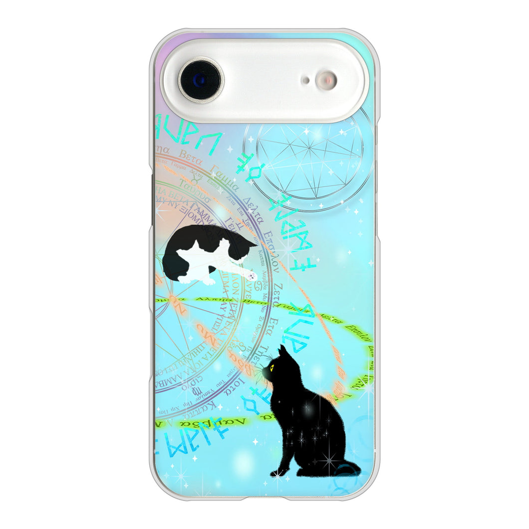 iPhone Air 高画質仕上げ 背面印刷 ハードケース魔法陣猫