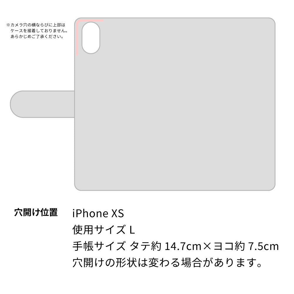 iPhone XS スマホショルダー 【 手帳型 Simple 名入れ 長さ調整可能ストラップ付き 】 耐衝撃