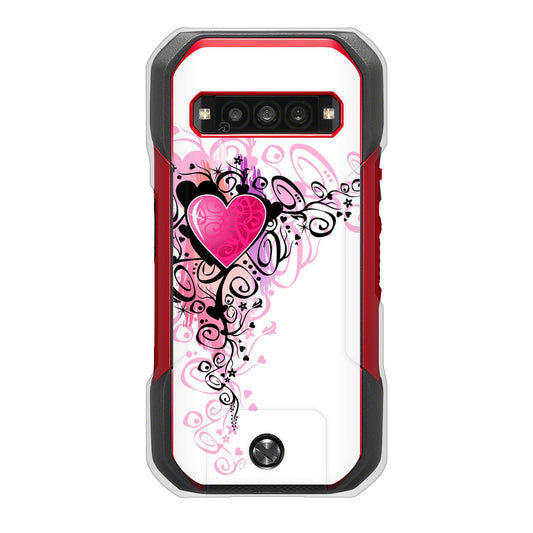 TORQUE G06 KYG03 au 高画質仕上げ 背面印刷 ハードケースきらめきハート