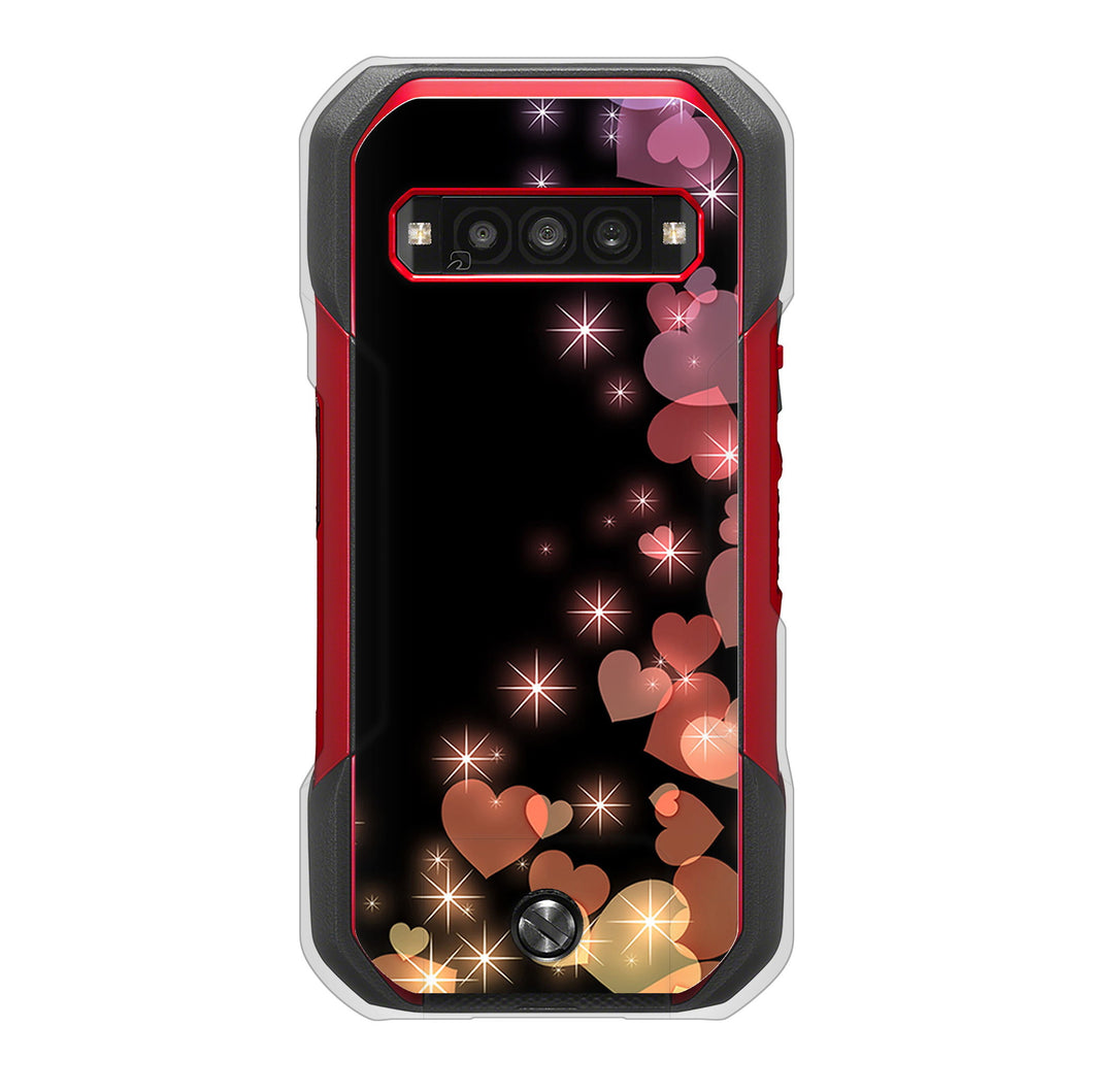 TORQUE G06 KYG03 au 高画質仕上げ 背面印刷 ハードケースきらめきハート