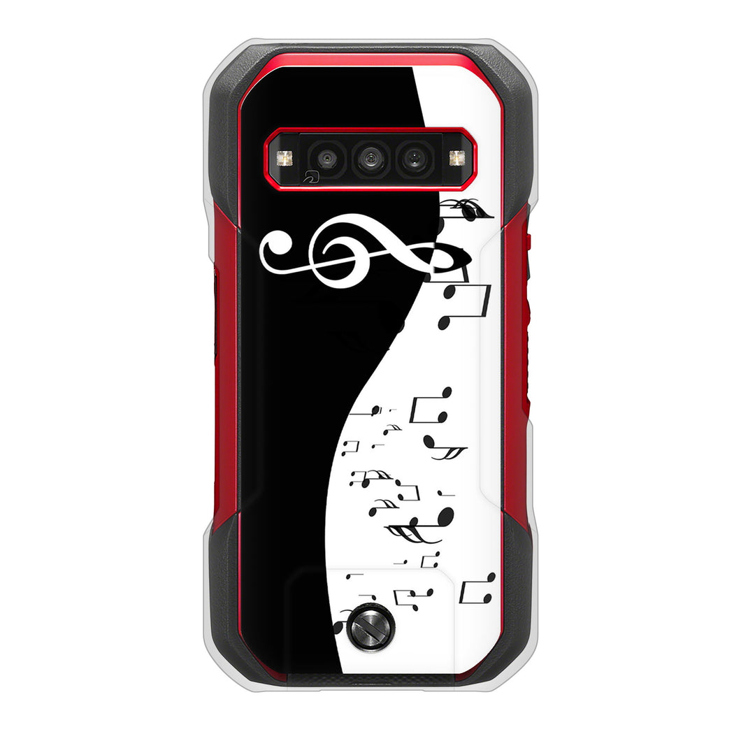 TORQUE G06 KYG03 au 高画質仕上げ 背面印刷 ハードケース音符