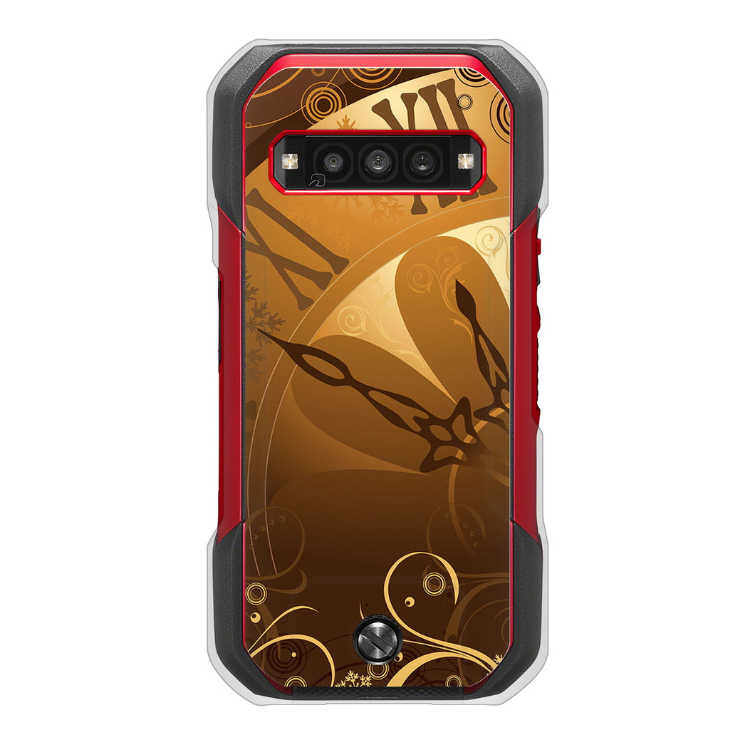 TORQUE G06 KYG03 au 高画質仕上げ 背面印刷 ハードケース 【185 時を刻む針】