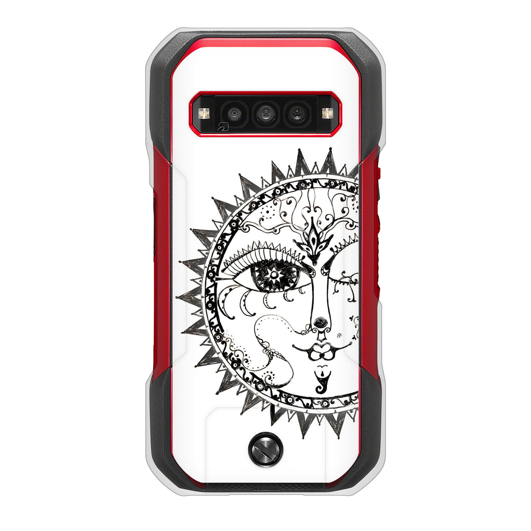 TORQUE G06 KYG03 au 高画質仕上げ 背面印刷 ハードケース 【207 太陽神】