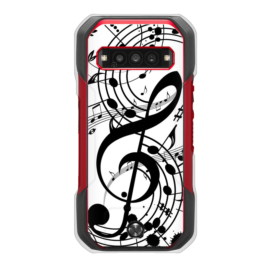 TORQUE G06 KYG03 au 高画質仕上げ 背面印刷 ハードケース音符