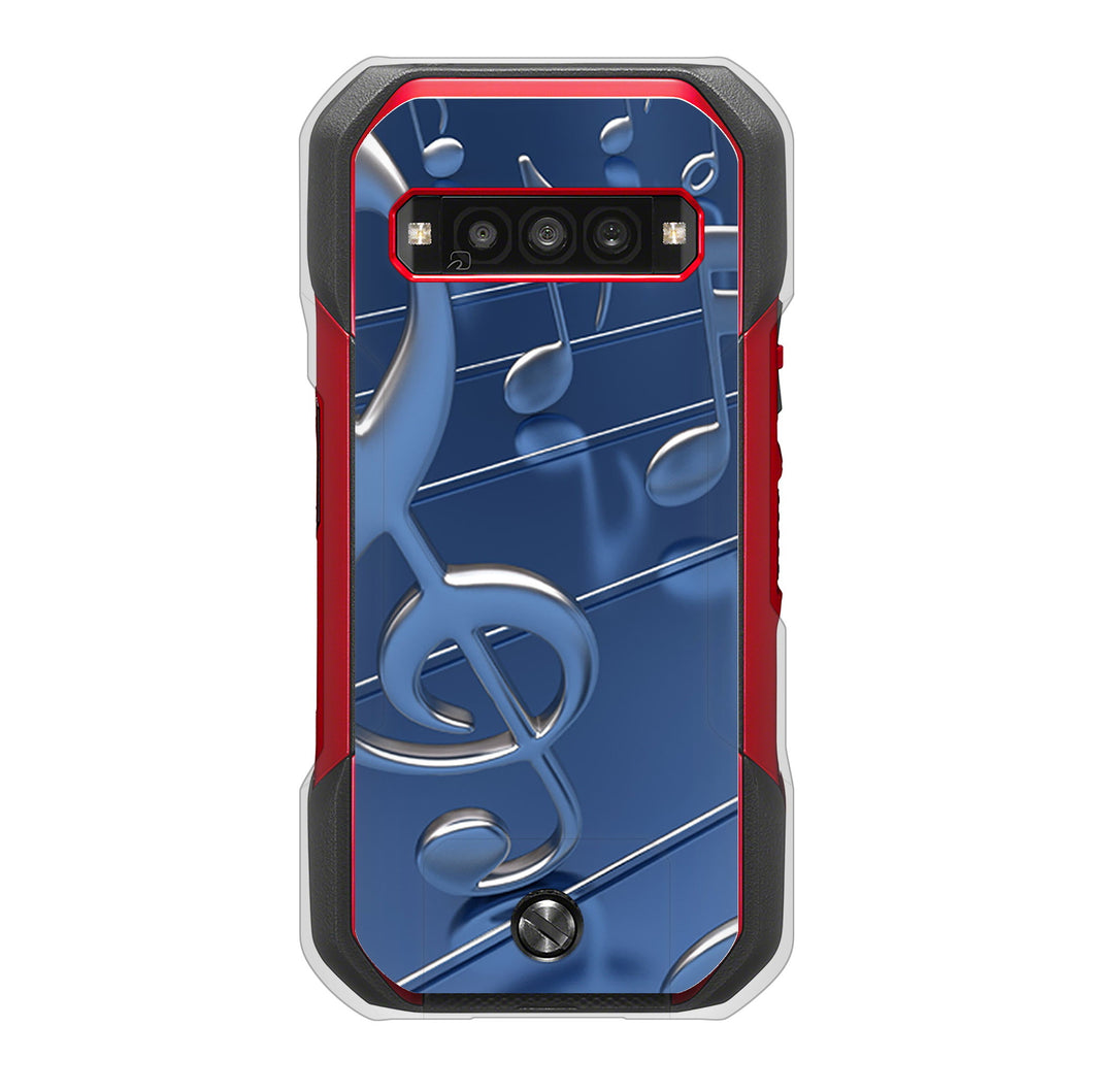 TORQUE G06 KYG03 au 高画質仕上げ 背面印刷 ハードケース音符