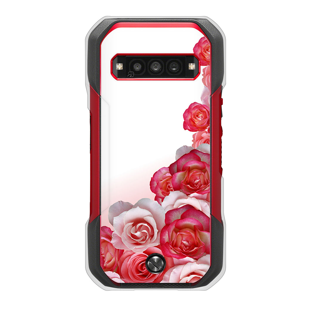 TORQUE G06 KYG03 au 高画質仕上げ 背面印刷 ハードケースロマンチックなバラ