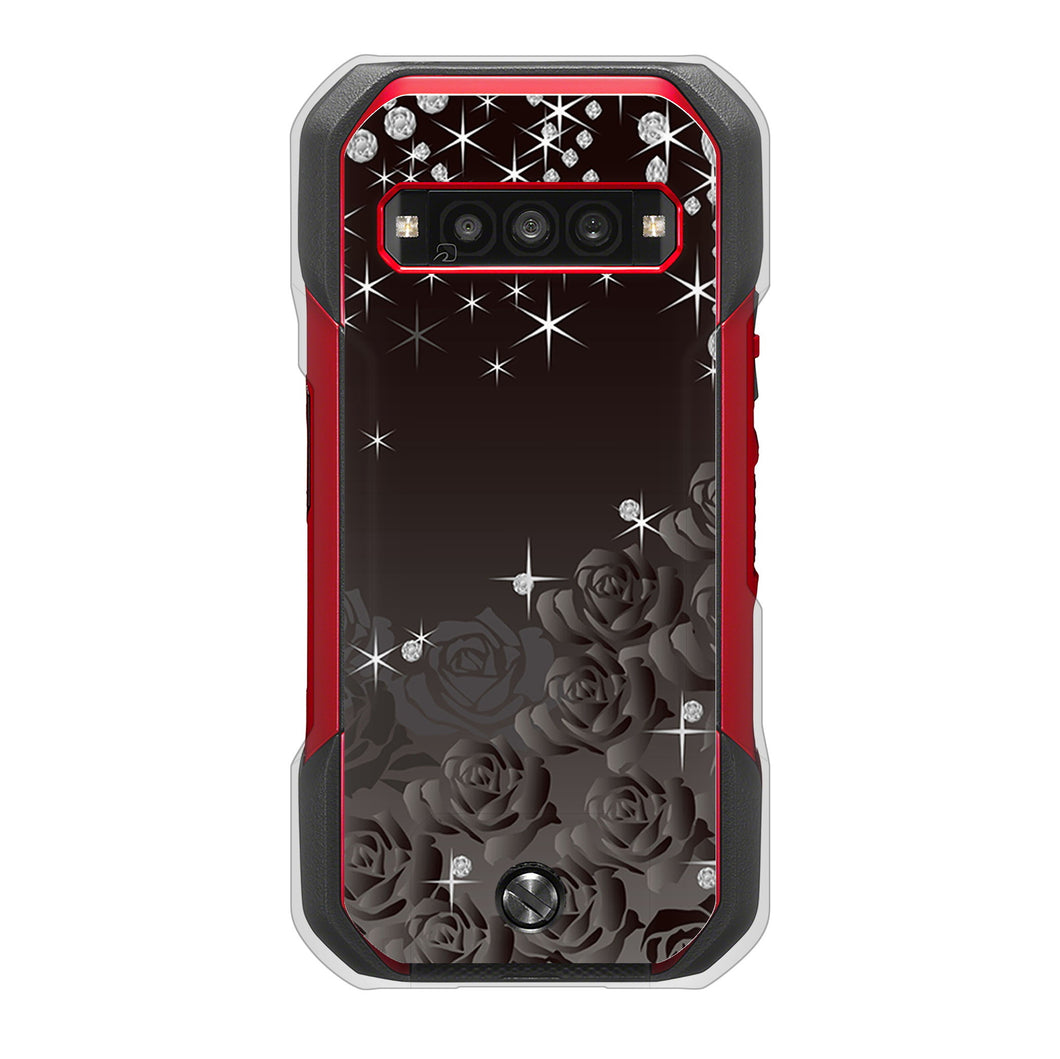 TORQUE G06 KYG03 au 高画質仕上げ 背面印刷 ハードケースロマンチックなバラ