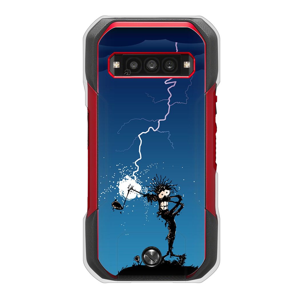 TORQUE G06 KYG03 au 高画質仕上げ 背面印刷 ハードケース 【417 ゴルファーの苦難】