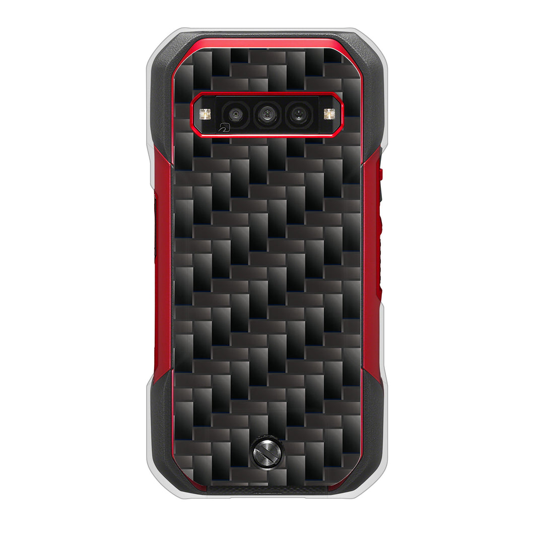 TORQUE G06 KYG03 au 高画質仕上げ 背面印刷 ハードケース 【461 カーボン】