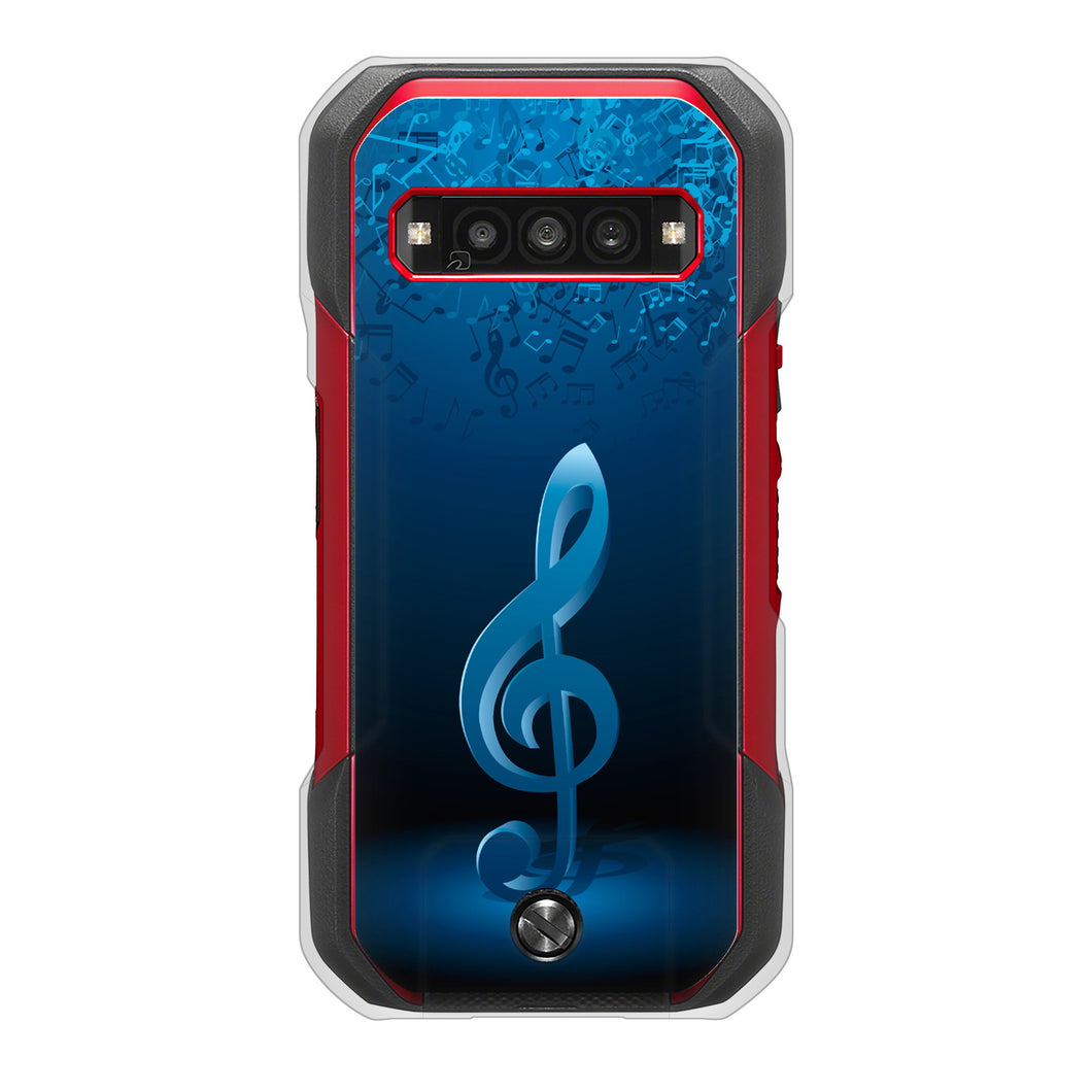 TORQUE G06 KYG03 au 高画質仕上げ 背面印刷 ハードケース音符