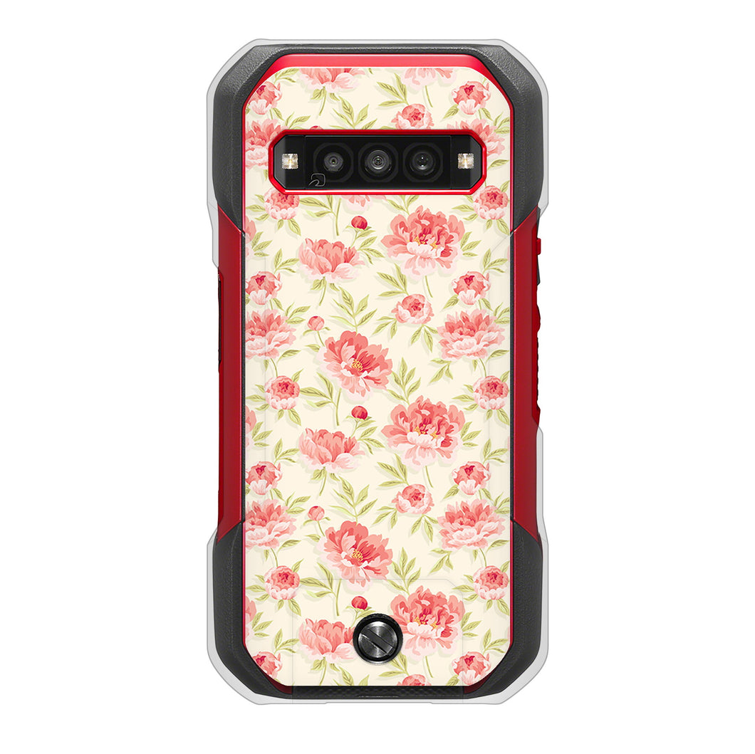 TORQUE G06 KYG03 au 高画質仕上げ 背面印刷 ハードケース北欧の小花