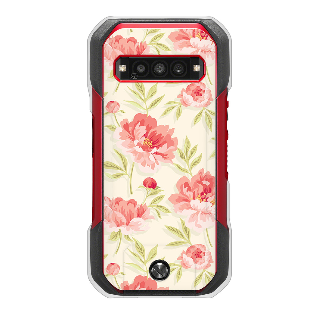 TORQUE G06 KYG03 au 高画質仕上げ 背面印刷 ハードケース北欧の小花