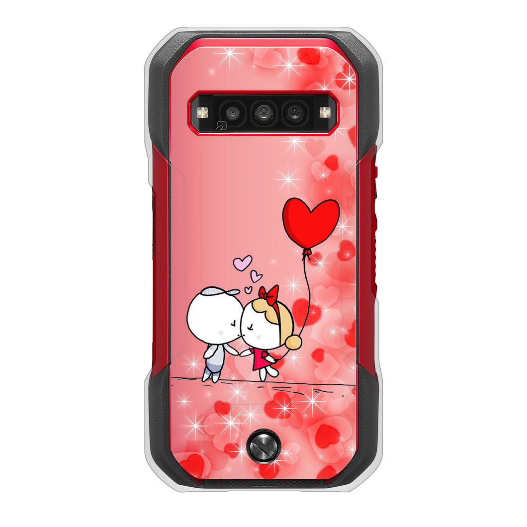 TORQUE G06 KYG03 au 高画質仕上げ 背面印刷 ハードケースカップル