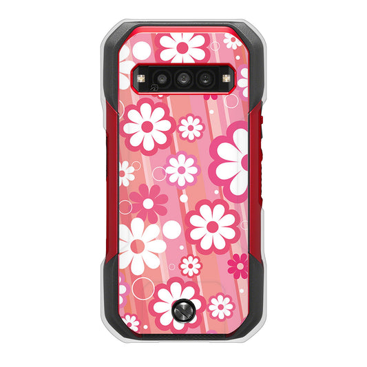 TORQUE G06 KYG03 au 高画質仕上げ 背面印刷 ハードケース 【751 マーガレット(ピンク系)】