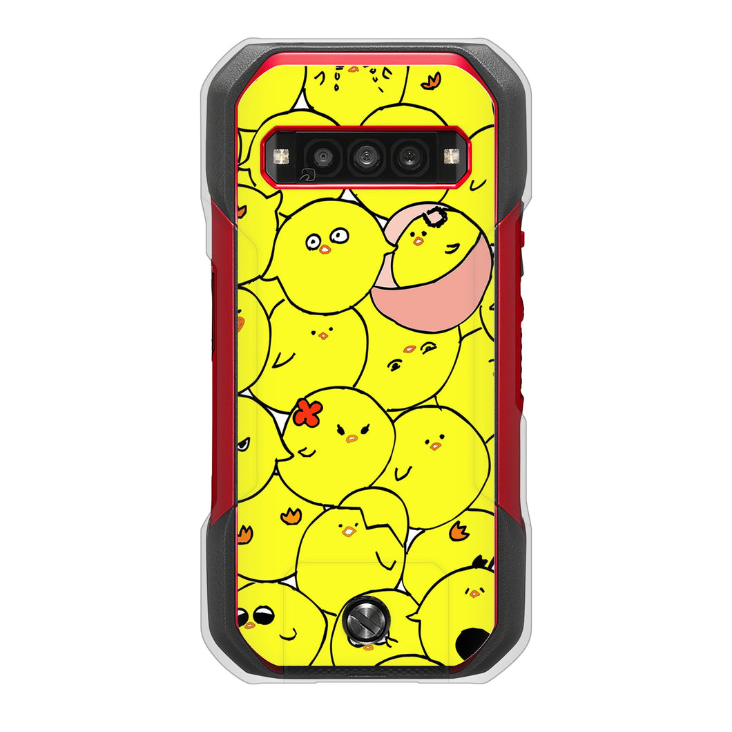 TORQUE G06 KYG03 au 高画質仕上げ 背面印刷 ハードケース 【1031 ピヨピヨ】