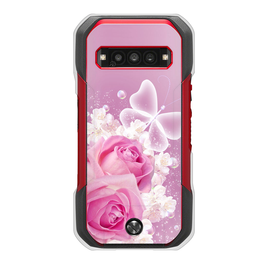 TORQUE G06 KYG03 au 高画質仕上げ 背面印刷 ハードケースロマンチックなバラ