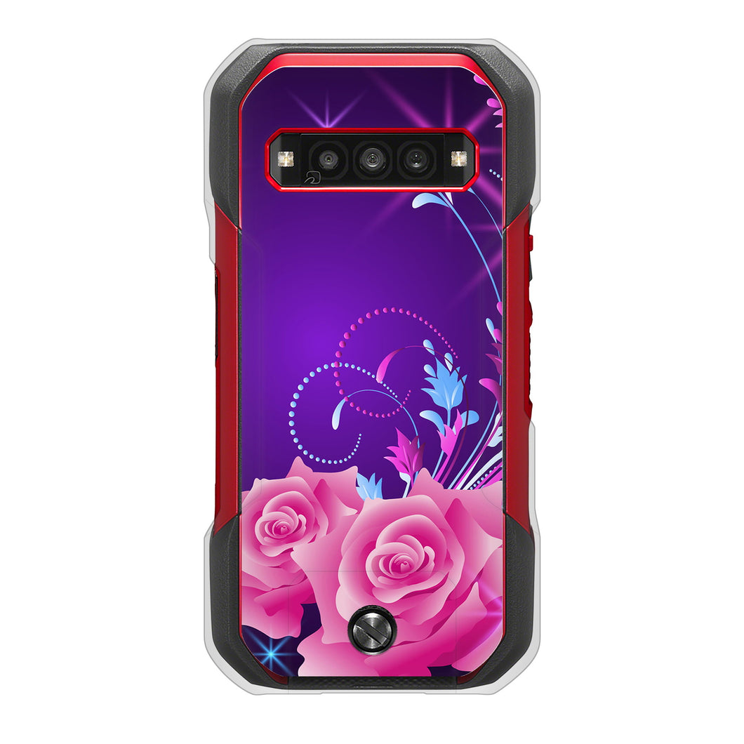 TORQUE G06 KYG03 au 高画質仕上げ 背面印刷 ハードケースロマンチックなバラ