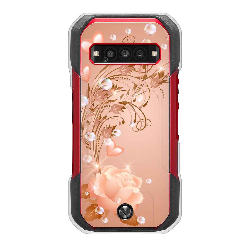 TORQUE G06 KYG03 au 高画質仕上げ 背面印刷 ハードケースロマンチックなバラ