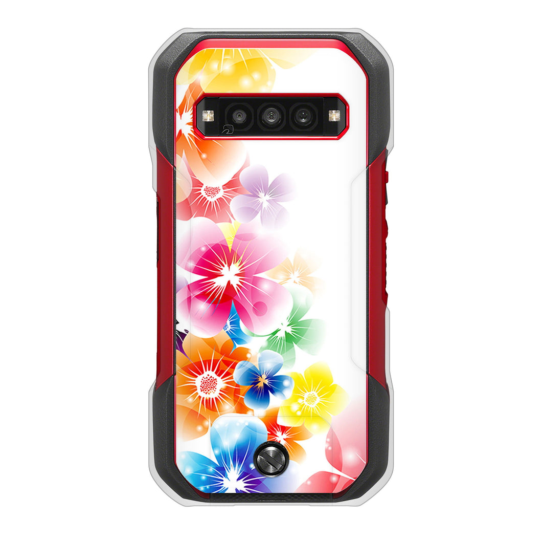 TORQUE G06 KYG03 au 高画質仕上げ 背面印刷 ハードケース 【1209 光と花】