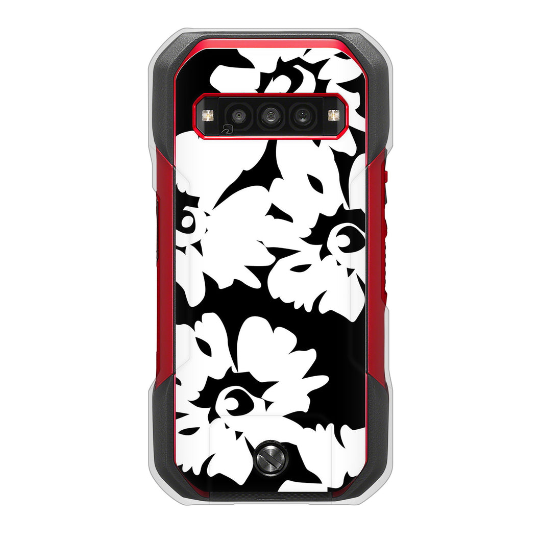 TORQUE G06 KYG03 au 高画質仕上げ 背面印刷 ハードケース 【1215 モダンフラワー】