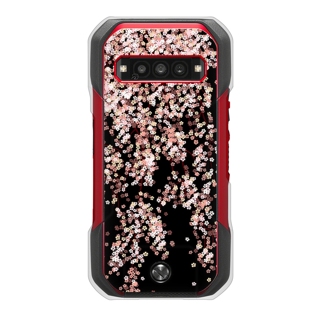 TORQUE G06 KYG03 au 高画質仕上げ 背面印刷 ハードケース 【1244 しだれ桜】