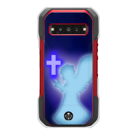 TORQUE G06 KYG03 au 高画質仕上げ 背面印刷 ハードケース 【1249 祈りを捧げる天使】