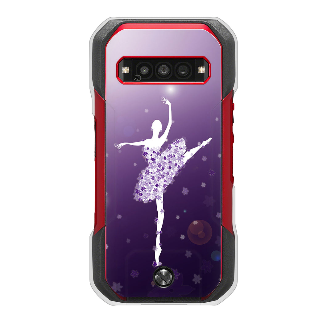 TORQUE G06 KYG03 au 高画質仕上げ 背面印刷 ハードケース 【1256 バレリーナ】