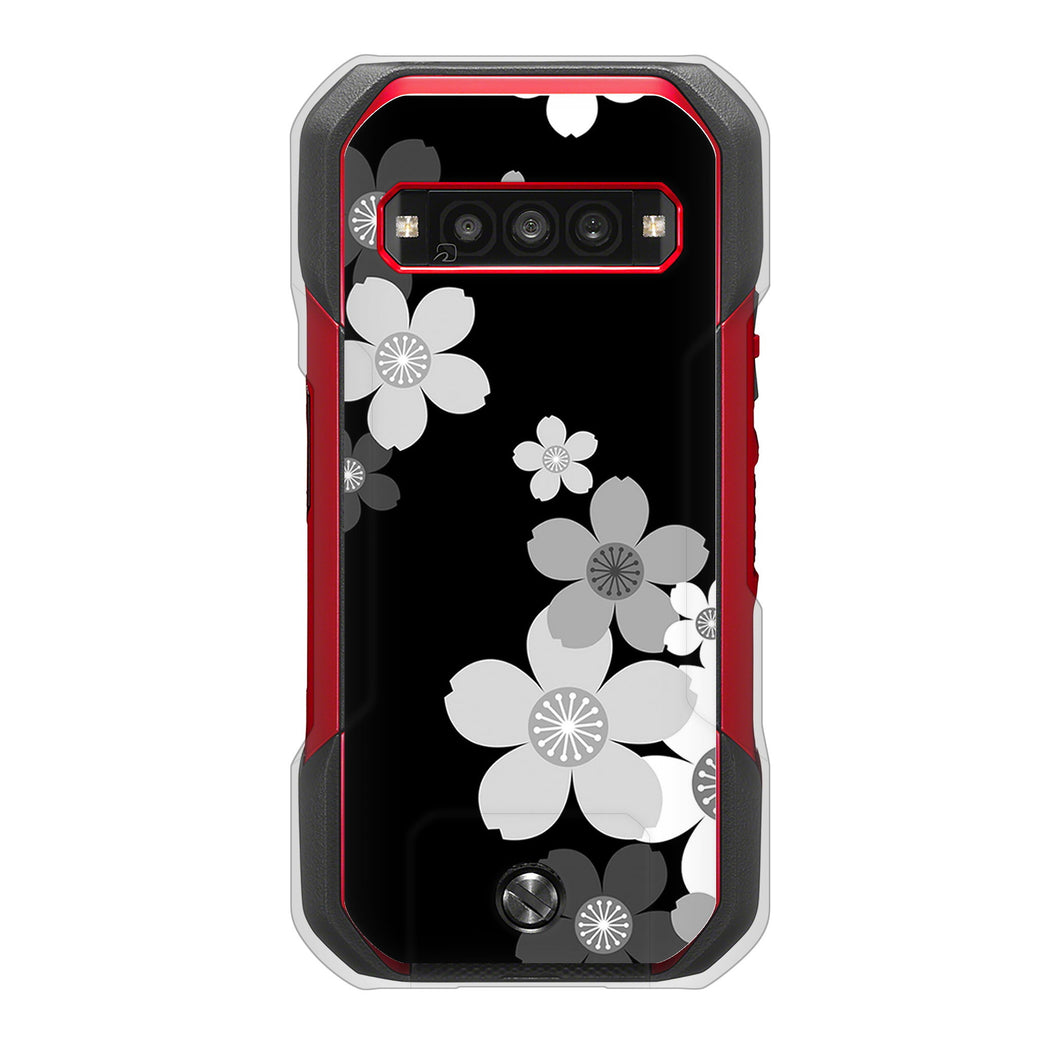 TORQUE G06 KYG03 au 高画質仕上げ 背面印刷 ハードケース 【1334 桜のフレーム】