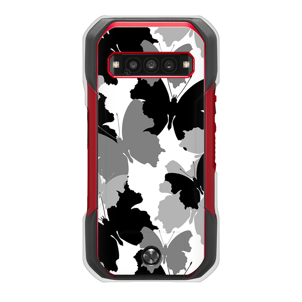 TORQUE G06 KYG03 au 高画質仕上げ 背面印刷 ハードケース 【1336 夜の蝶】