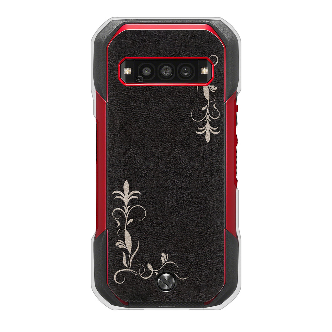 TORQUE G06 KYG03 au 高画質仕上げ 背面印刷 ハードケース 【EK825 レザー風グラスフレーム】