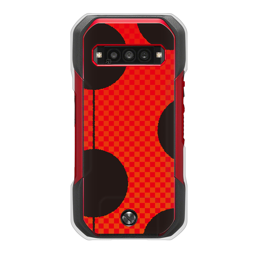 TORQUE G06 KYG03 au 高画質仕上げ 背面印刷 ハードケース 【IB906 てんとうむしのシンプル】