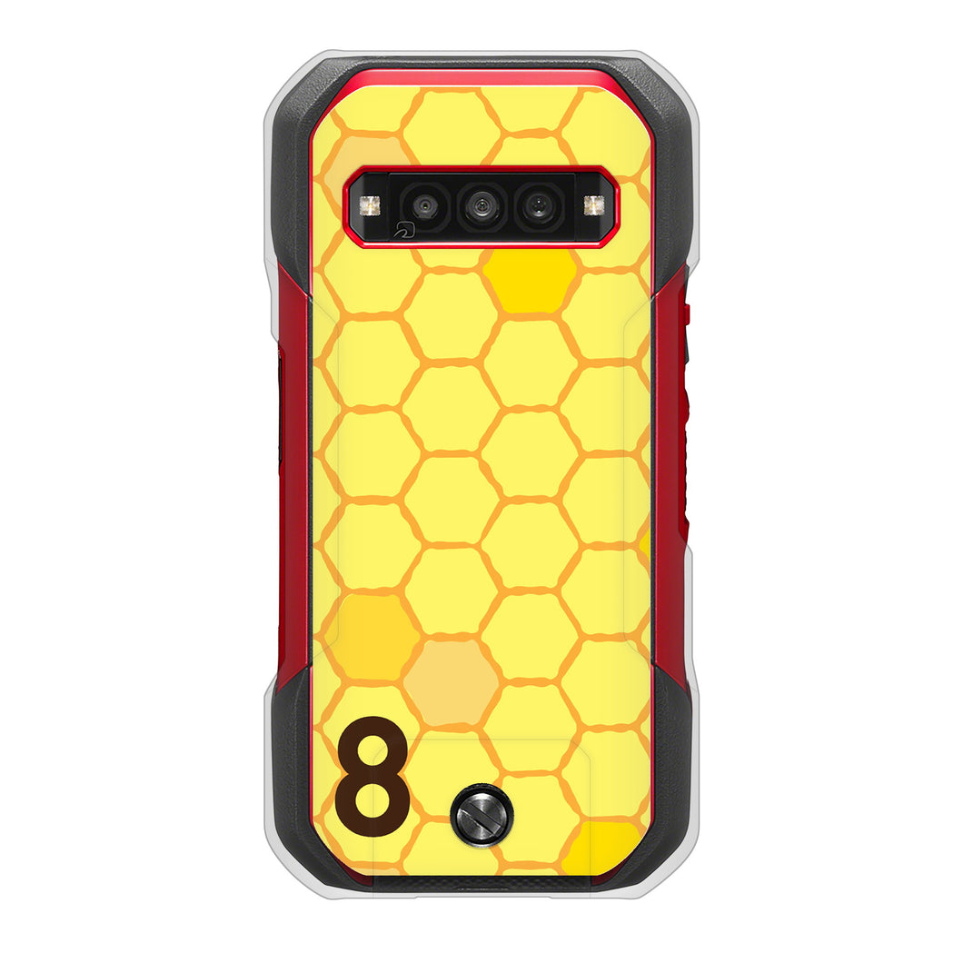 TORQUE G06 KYG03 au 高画質仕上げ 背面印刷 ハードケース 【IB913 はちの巣】