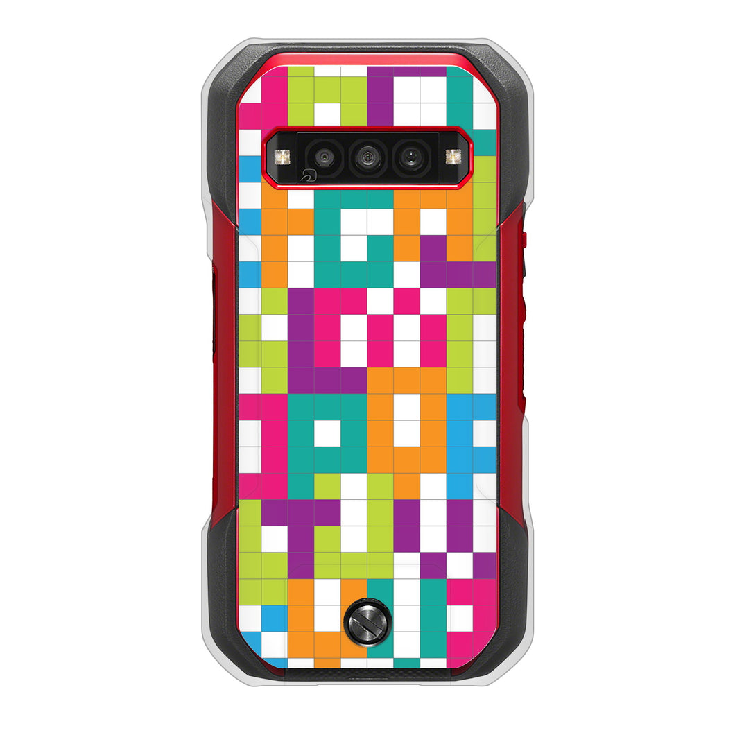 TORQUE G06 KYG03 au 高画質仕上げ 背面印刷 ハードケース 【IB916 ブロックアルファベット】