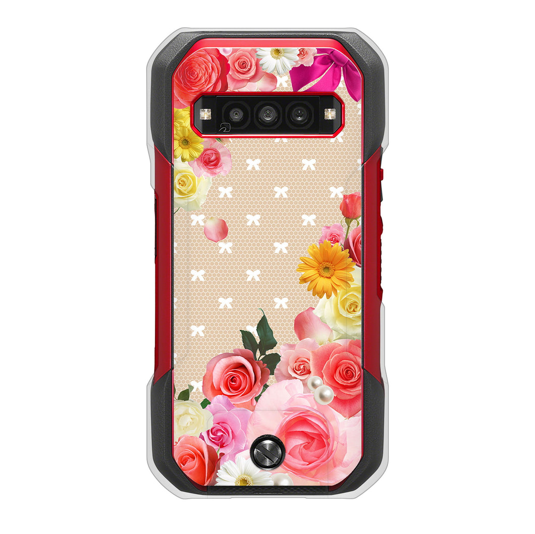 TORQUE G06 KYG03 au 高画質仕上げ 背面印刷 ハードケースロマンチックなバラ