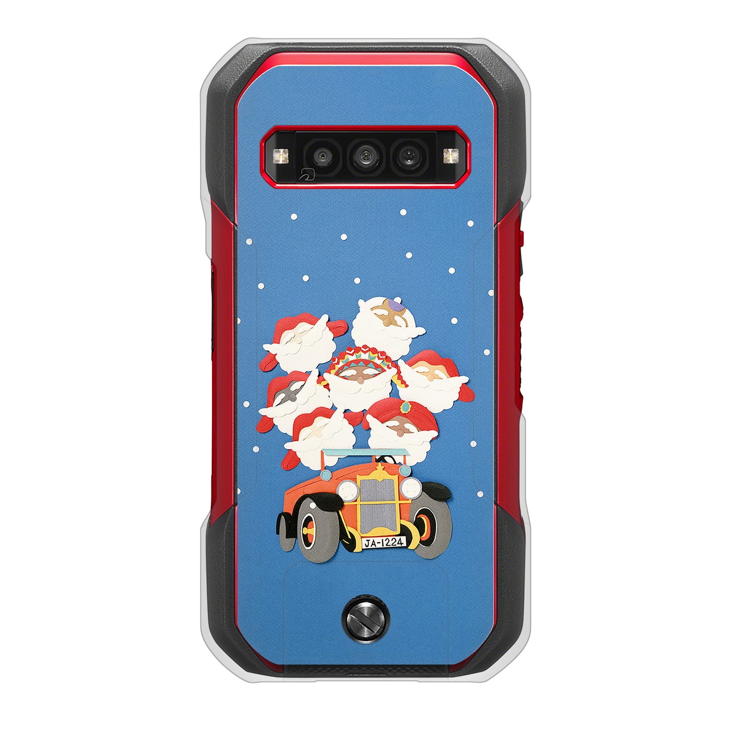 TORQUE G06 KYG03 au 高画質仕上げ 背面印刷 ハードケースクリスマス