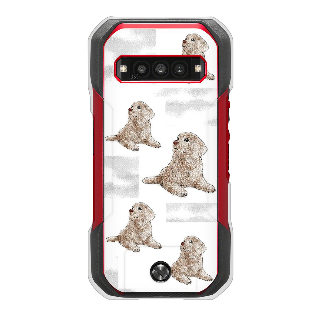 TORQUE G06 KYG03 au 高画質仕上げ 背面印刷 ハードケースラブラドールレトリバー