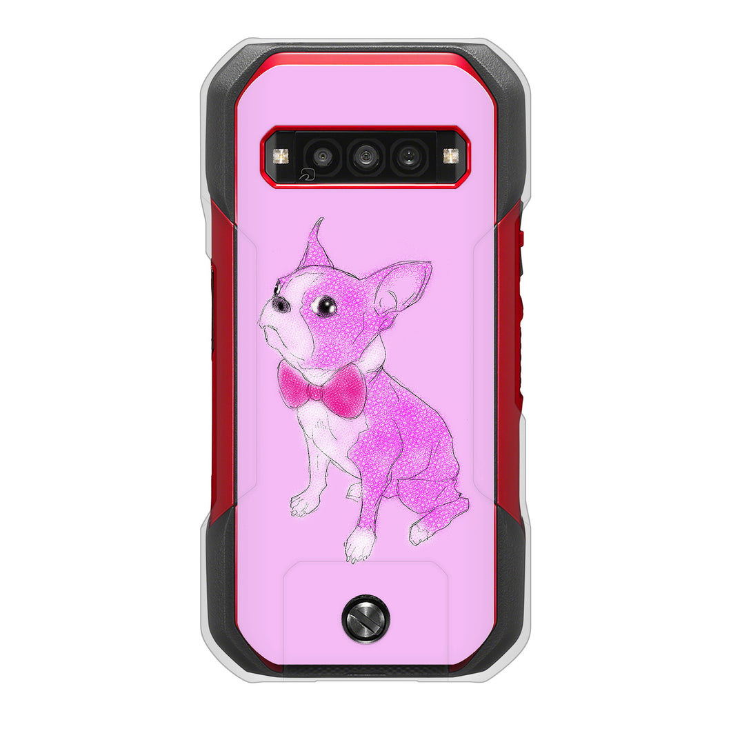 TORQUE G06 KYG03 au 高画質仕上げ 背面印刷 ハードケースボストンテリア