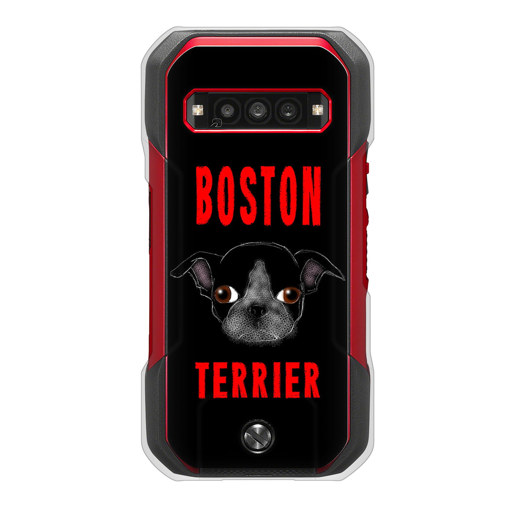 TORQUE G06 KYG03 au 高画質仕上げ 背面印刷 ハードケースボストンテリア