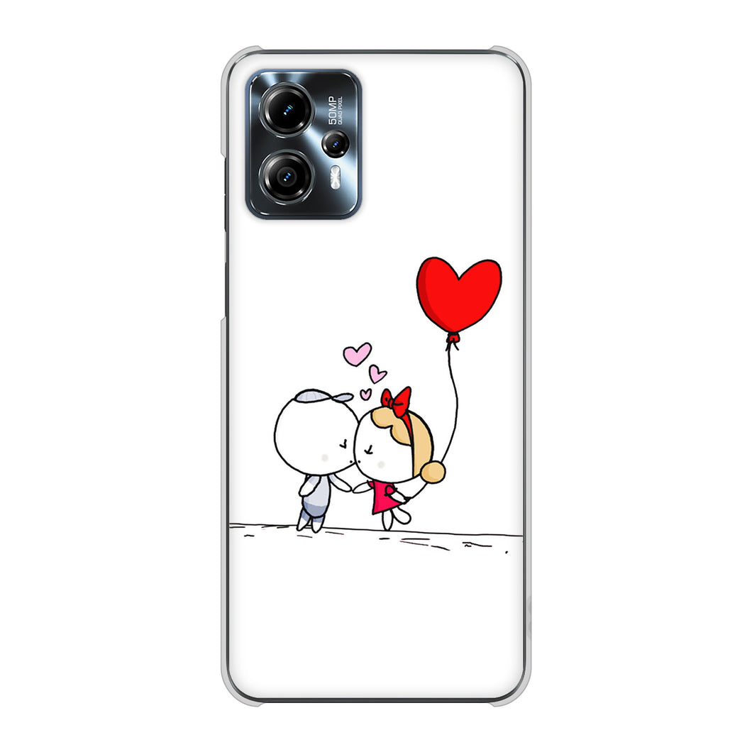moto g13 高画質仕上げ 背面印刷 ハードケースカップル