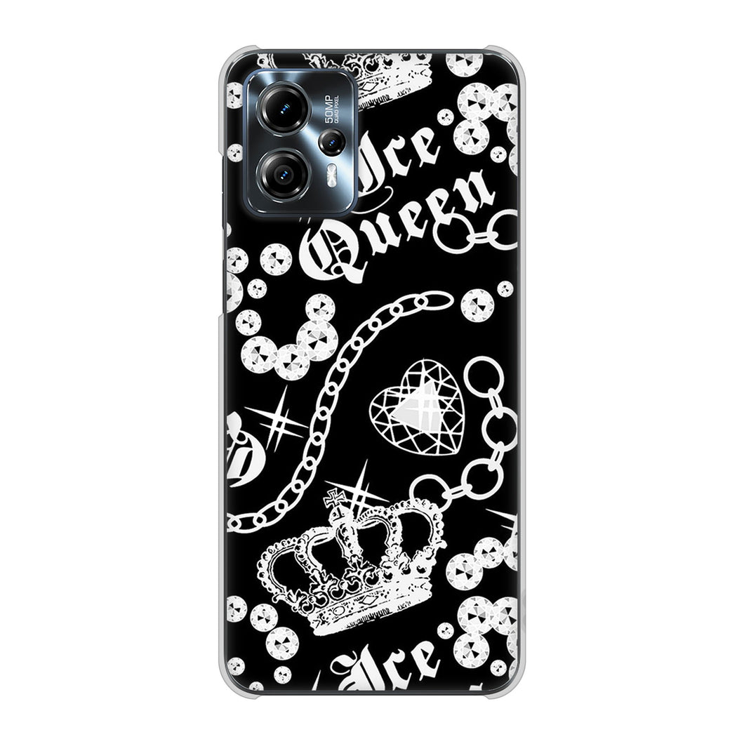 moto g13 高画質仕上げ 背面印刷 ハードケース 【187 ゴージャス クラウン】